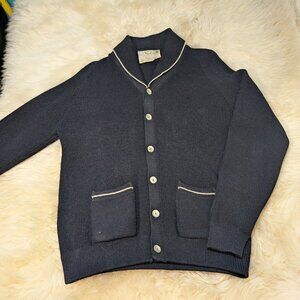Ernie Richardson World's Champion Curler Wool Cardigan Size Medium